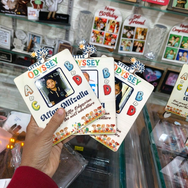 Personalized Pre-School Graduation MDF Photo Frame – Little Odyssey Theme - 100 Qty