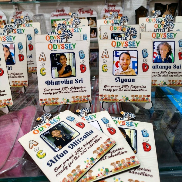 Personalized Pre-School Graduation MDF Photo Frame – Little Odyssey Theme - 100 Qty