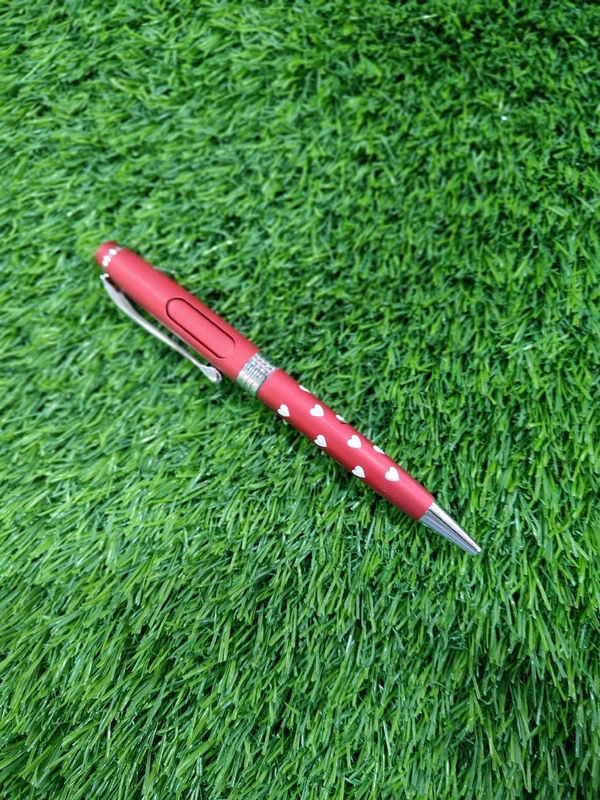 Red Pen with Hearts - Member Price