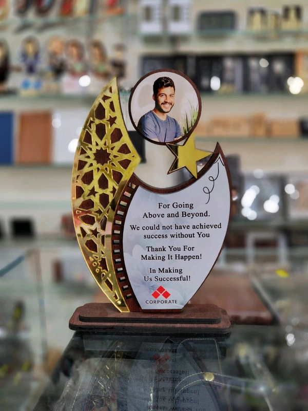 MDF Wooden Memento / Trophy (MWM-03)