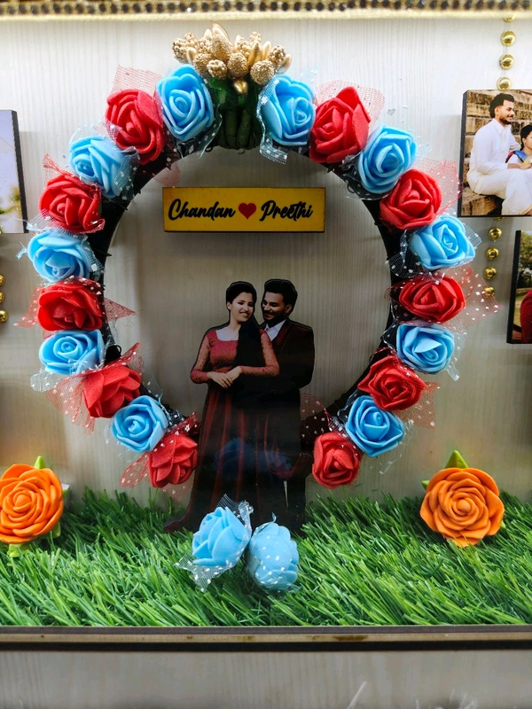 Couple with Floral Arch - Cutout LED Box Frame - 8x14" Inch - Member Price