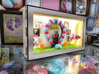 Couple with Floral Arch - Cutout LED Box Frame - 8x14" Inch - Member Price