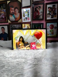 Girl with Golden Zari - Cutout Miniature LED BOX MAZ06 - A4 size - Member Price