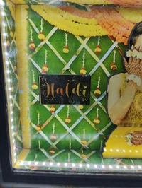 Haldi Girl - Cutout Miniature LED BOX MAZ02 - A4 size - Regular Price