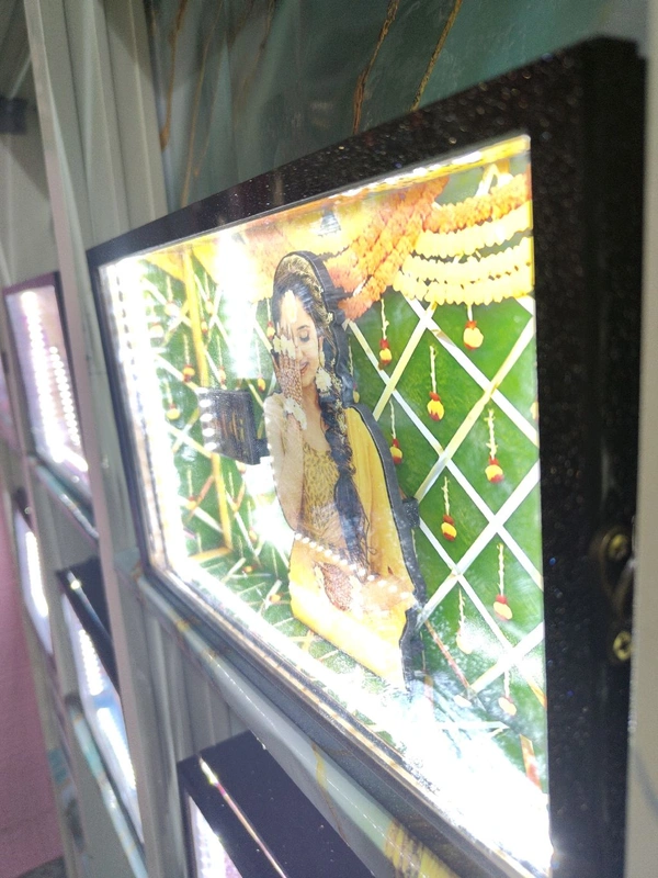 Haldi Girl - Cutout Miniature LED BOX MAZ02 - A4 size - Regular Price