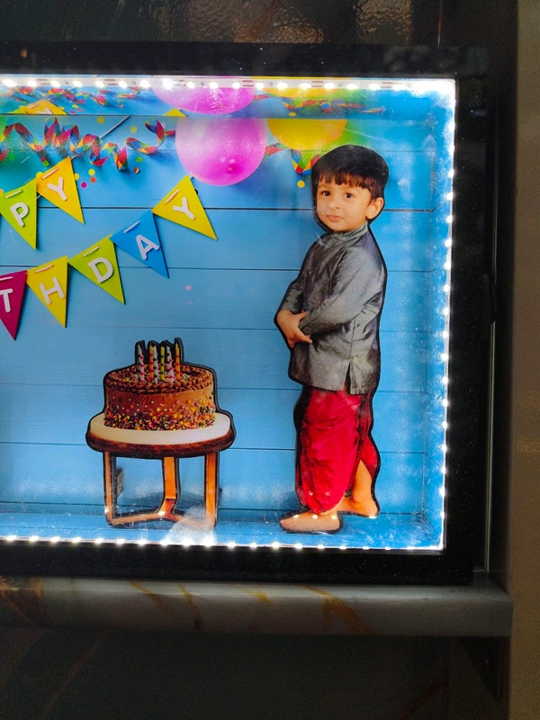 Birthday Theme - Cutout Miniature LED BOX MAZ01 - A4 size - Member Price
