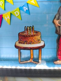 Birthday Theme - Cutout Miniature LED BOX MAZ01 - A4 size - Member Price