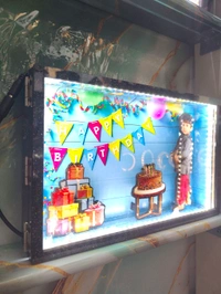 Birthday Theme - Cutout Miniature LED BOX MAZ01 - A4 size - Member Price