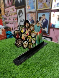 Hexa Collage with Side Standing Pic - Customized Cutout Frame - Regular Price