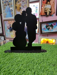 Guitar with Name - 4 Pics in Round Shape - 1 Standing Pic - Customized Cutout Frame - Regular Price