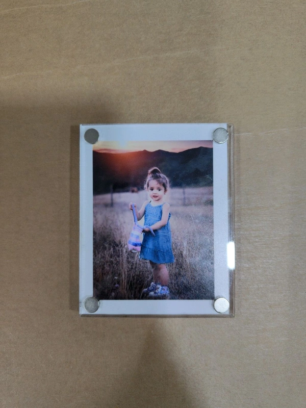 Clear Acrylic with Photo - Fridge Magnet - Member Price