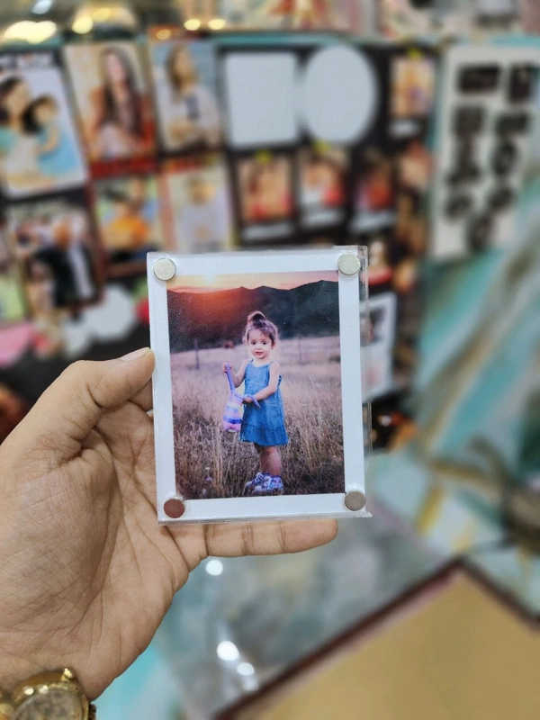 Clear Acrylic with Photo - Fridge Magnet - Member Price