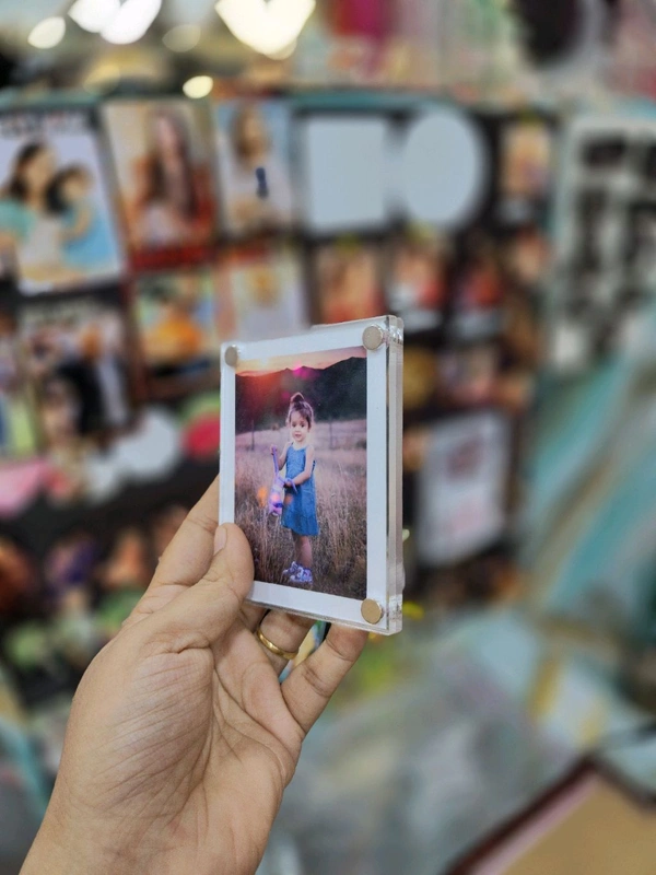 Clear Acrylic with Photo - Fridge Magnet - Member Price