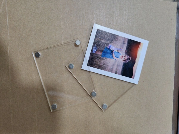 Clear Acrylic with Photo - Fridge Magnet - Member Price