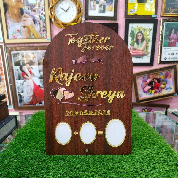 Rectangle Round Head shaped - Wedding Thumb Print Frame - Member Price