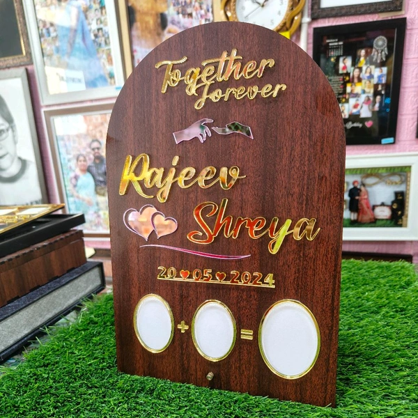 Rectangle Round Head shaped - Wedding Thumb Print Frame - Member Price