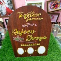 Rectangle Round Head shaped - Wedding Thumb Print Frame - Member Price