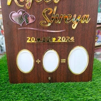 Rectangle Round Head shaped - Wedding Thumb Print Frame - Member Price