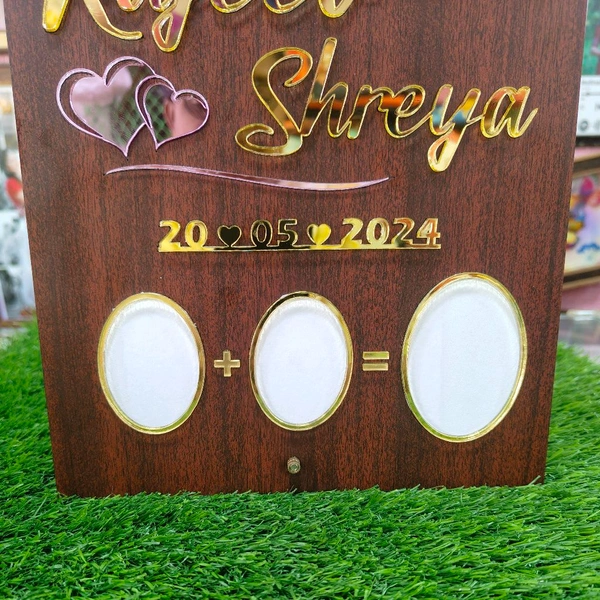 Rectangle Round Head shaped - Wedding Thumb Print Frame - Member Price
