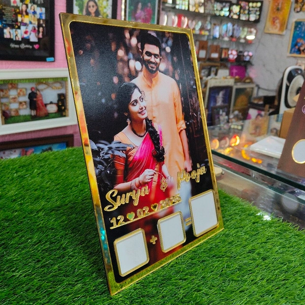 Rectangle Photo Printed - Wedding Thumb Print Frame - Member Price