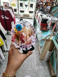 5" Inch Round Agate Mini Resin Frame - For Anniversary - Regular Price