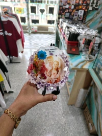 5" Inch Round Agate Mini Resin Frame - For Anniversary - Regular Price