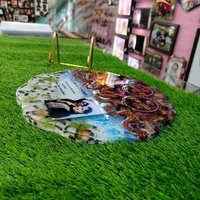 Floral Shape Double Theme Resin Frame - 12x12" Inch Size - Member Price