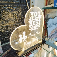 Best Brother in the World Acrylic - Single LED - Regular Price