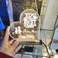 Best Brother in the World Acrylic - Single LED - Regular Price