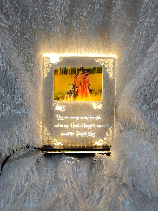 Love Message with Photo Acrylic - Single LED - Member Price