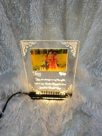 Love Message with Photo Acrylic - Single LED - Member Price