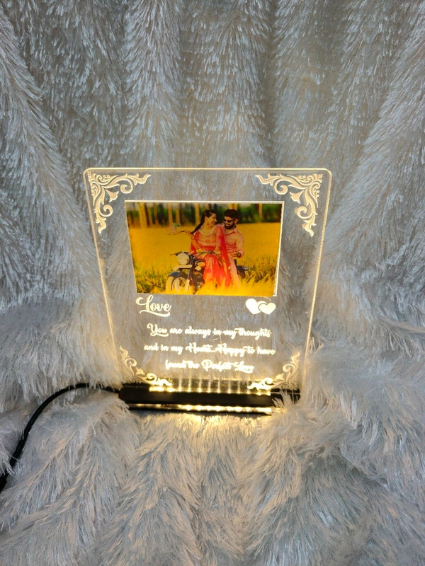 Love Message with Photo Acrylic - Single LED - Member Price