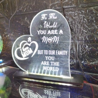 I Love Mom Acrylic - Single LED - Regular Price