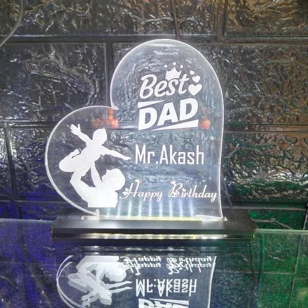 BEST DAD Acrylic - Single LED - Member Price