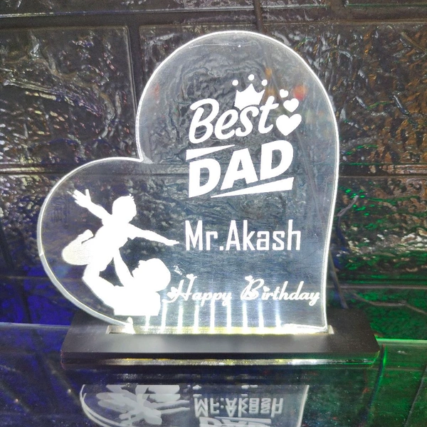 BEST DAD Acrylic - Single LED - Regular Price