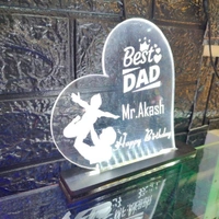 BEST DAD Acrylic - Single LED - Member Price