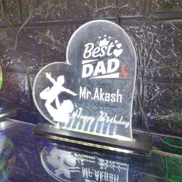 BEST DAD Acrylic - Single LED - Member Price