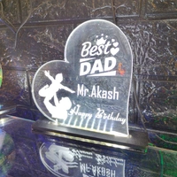 BEST DAD Acrylic - Single LED - Regular Price