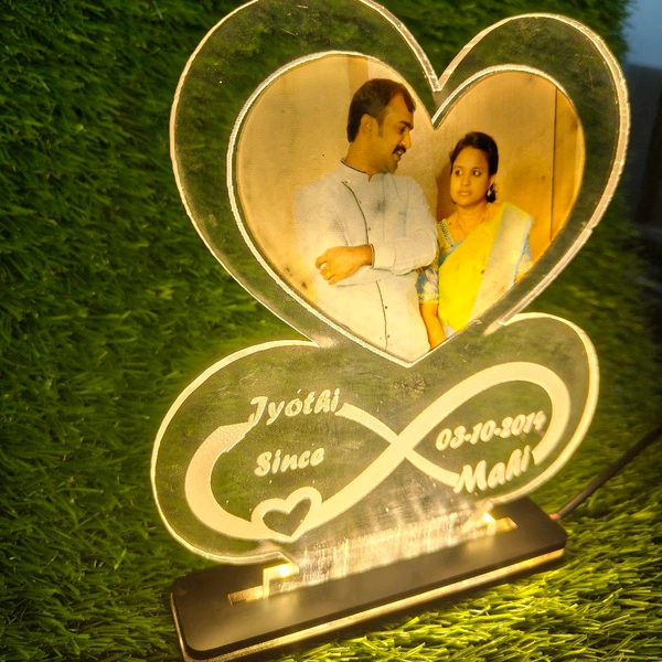 Infinity Love with Photo Acrylic - Single LED - Member Price