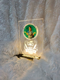 Best Teacher Ever with Photo Acrylic - Single LED - Regular Price