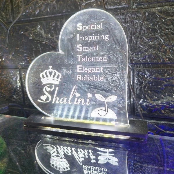 Sister with Brief Acrylic - Single LED - Member Price