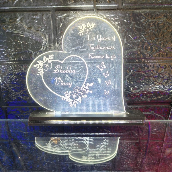 Years of Togetherness Forever to Go Acrylic - Single LED - Regular Price