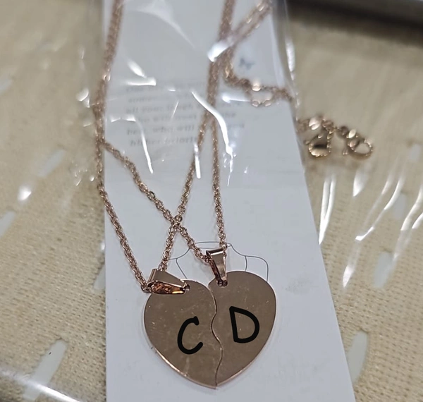 Split Heart Pendant with Chain - Regular Price