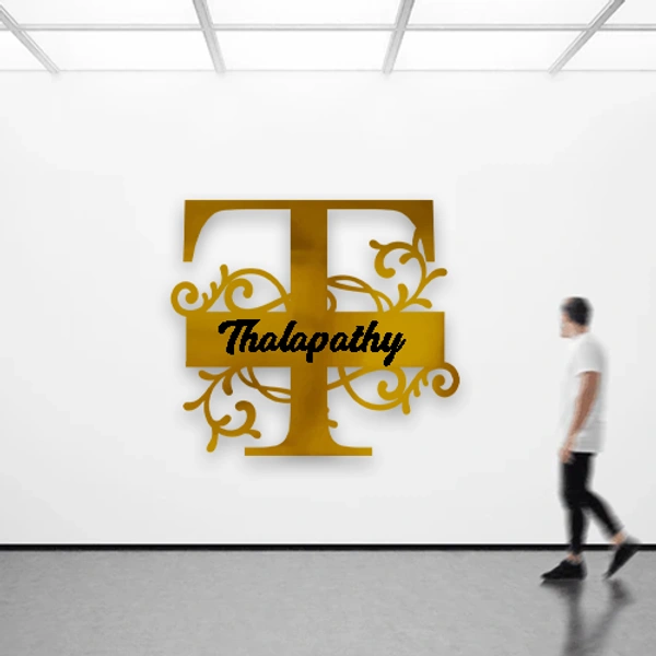 T - 15x15" Inch Monochrome Acrylic Letter - Member Price