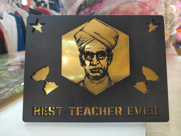 3 Layer Gold Vinyl MDF Frame for Teacher's Day - Regular Price