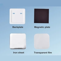 50mm 2x2 Inch Square Fridge Magnet - 500 Qty