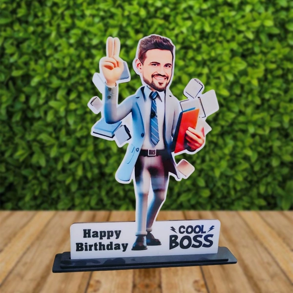 ACC40 - Cool Boss- Caricature Cartoon Cutout Frame - Regular Price