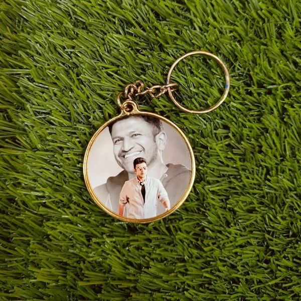 Gold Metal Coated Keychain - Round Shape - Member Price