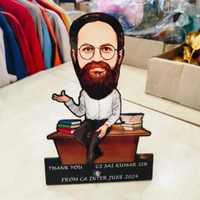 ACC37 - Teacher- Caricature Cartoon Cutout Frame - Member Price