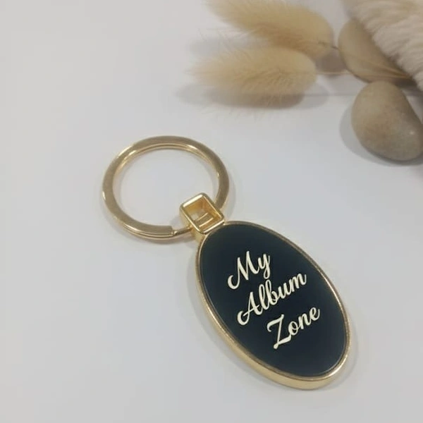 Metal Engraved Keychain - Gold Coated - Member Price
